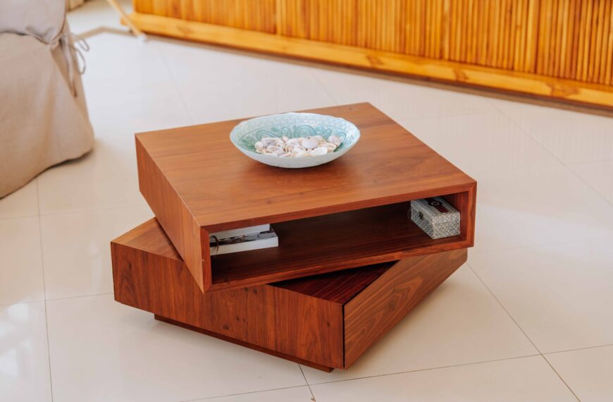 Custom Wooden Centerpiece Table