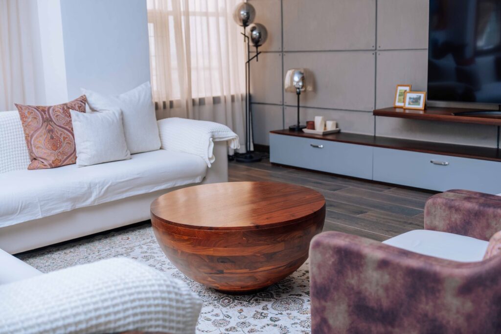 Timbercraft white custom sofa